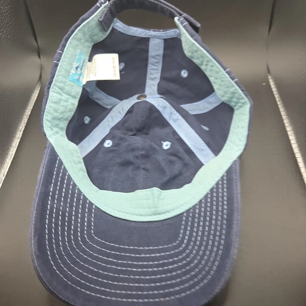 Tommy Bahama Hibiscus Flower Baseball Hat Mens OSFM Blue Graphic Cotton Cap